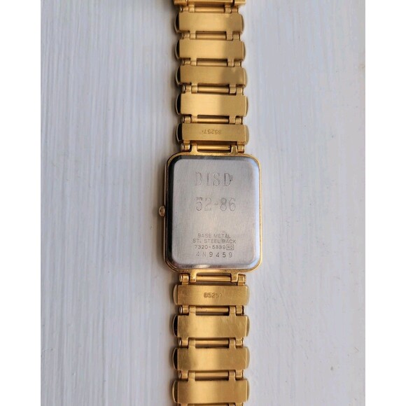 Seiko Quartz 7320-5889 Vintage Gold Tone Rectangular Dress Watch Japan 1984 - Picture 13 of 16